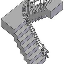 Treppenform: kurvige Treppe